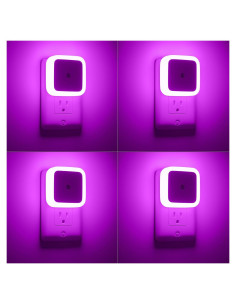Luz Nocturna Enchufable Sujeet Rosa 4 Piezas LED 50 Lúmenes