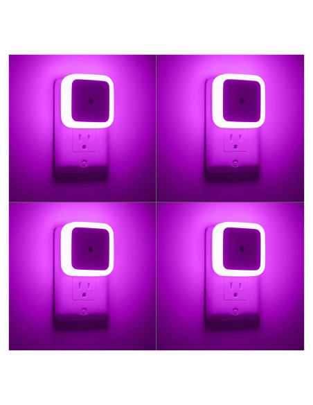 Luz Nocturna Enchufable Sujeet Rosa 4 Piezas LED 50 Lúmenes