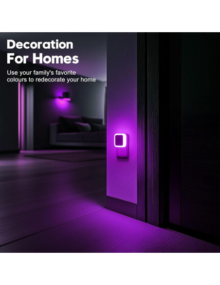 Luz Nocturna Enchufable Sujeet Rosa 4 Piezas LED 50 Lúmenes