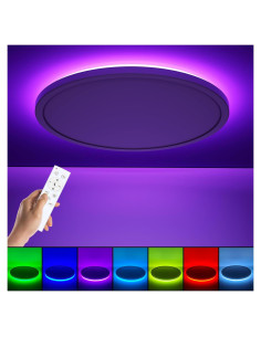 Luz de Techo LED RGB Annaror 30,48 cm Regulable 24W