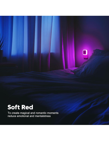 Luz Nocturna Enchufable Sujeet Rosa 4 Piezas LED 50 Lúmenes