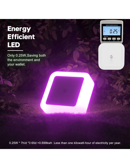 Luz Nocturna Enchufable Sujeet Rosa 4 Piezas LED 50 Lúmenes