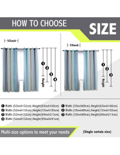 Cortina Opaca Anytime 1 Panel Azul 132x213 cm para Niñas 2