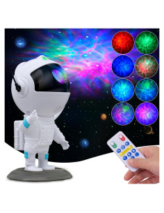 Proyector Galáctico Astronauta KKUP2U LED 8 Colores
