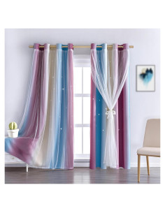 Cortina Opaca Anytime Princesa 132x213 cm Púrpura