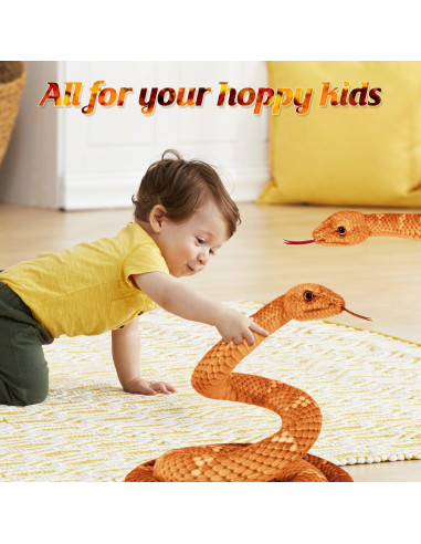 Peluche de Serpiente MGZTTHW 180 cm Realista para Niños