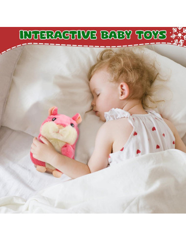 Hámster Hablante Qrooper Rosa 16.5 cm Juguete Interactivo