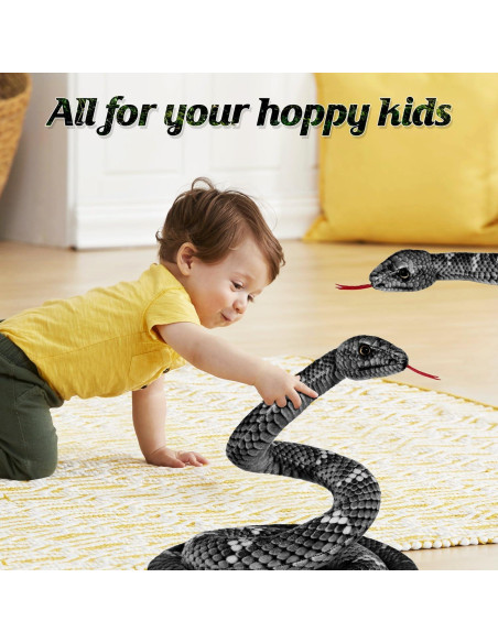 Peluche de Serpiente Grande MGZTTHW 280 cm Realista Negro Peluche de Serpiente Grande MGZTTHW 280 cm Realista Negro