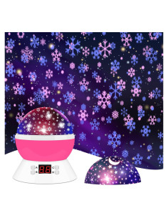 Proyector de Estrellas MOKOQI Rosa Luz Nocturna Infantil