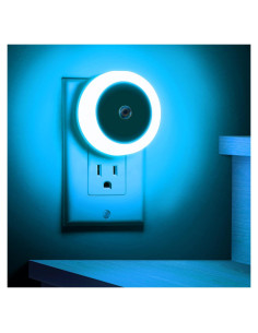 Luces Nocturnas LED Briignite Azul Cielo 4 Pack con Sensor