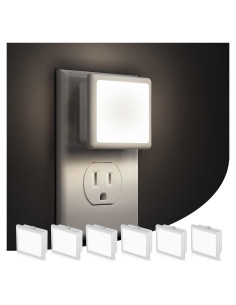 Luz Nocturna Enchufable LOHAS 6-Pack 5000K 0.3W