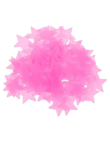 100 Pegatinas Estrellas Brillantes Senlinlv Rosa Decoración