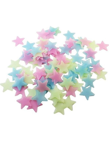 100 Pegatinas Estrellas Brillantes Senlinlv Rosa Decoración