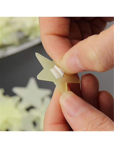 100 Pegatinas Estrellas Brillantes Senlinlv Rosa Decoración