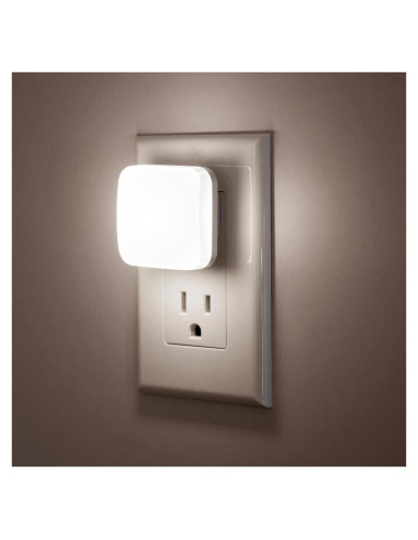 Luz Nocturna LED Briignite Cuadrada 0.3W Paquete de 2