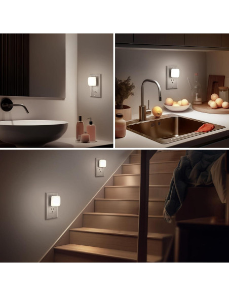 Luz Nocturna LED Briignite Cuadrada 0.3W Paquete de 2