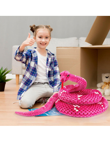 Peluche de Serpiente MGZTTHW 180 cm Realista para Niños