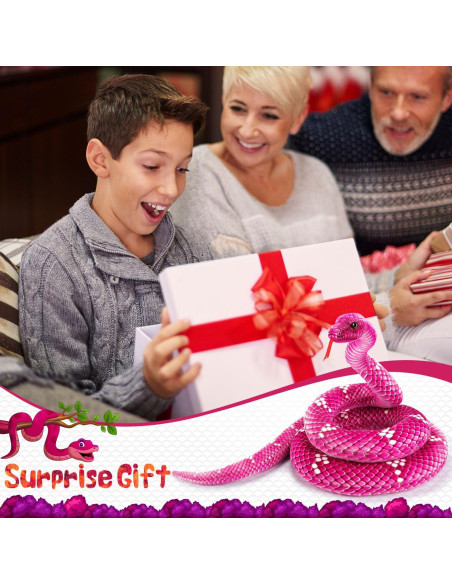 Peluche de Serpiente MGZTTHW 180 cm Realista para Niños