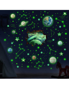 Calcomanías de Estrellas y Planetas Robmoda para Techo 2