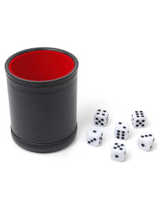 Copa de Dados Profesional Uieauy con 6 Dados Silenciosos