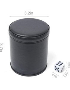 Copa de Dados Profesional Uieauy con 6 Dados Silenciosos 2