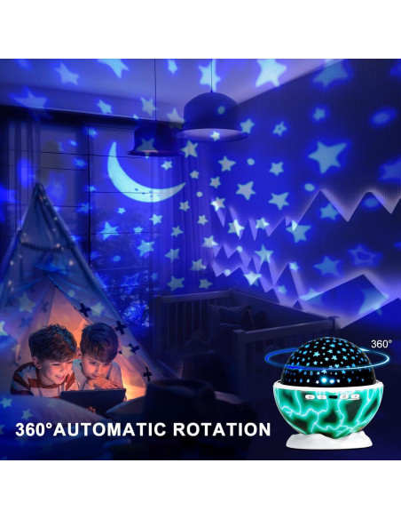 Proyector de Luz Nocturna BAISIQI 4 en 1 Verde 316g