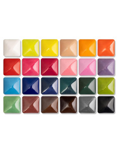 Juego de subglaseado Pasler - 24 colores líquidos opacos