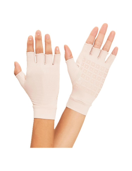 Guantes de Sol Sin Dedos Unisex UPF 50+ Caramelo Claro Pequeño