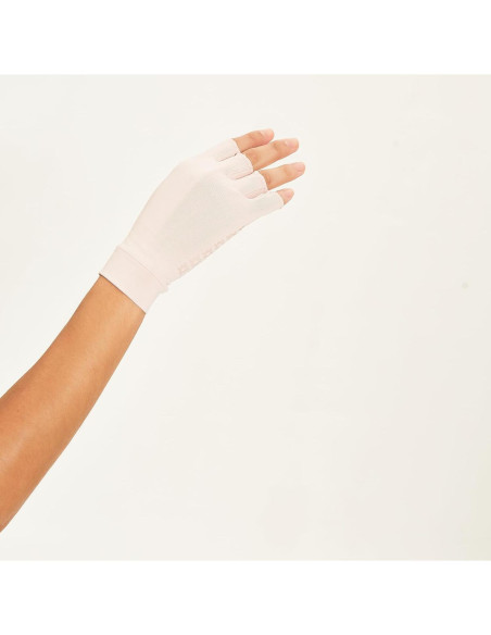 Guantes de Sol Sin Dedos Unisex UPF 50+ Caramelo Claro Pequeño