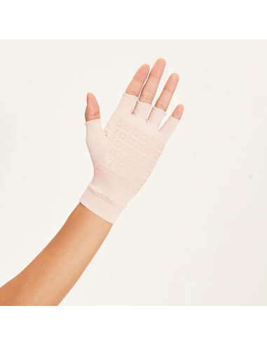 Guantes de Sol Sin Dedos Unisex UPF 50+ Caramelo Claro Pequeño