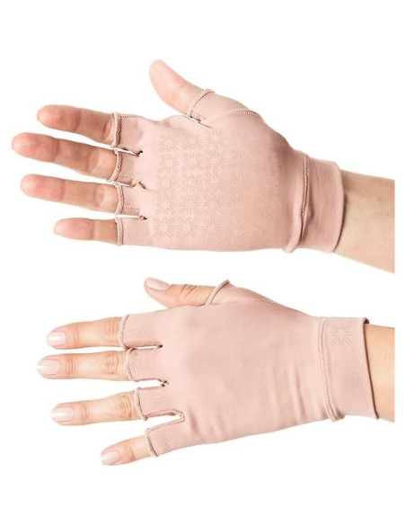 Guantes de Sol Sin Dedos Unisex UPF 50+ Caramelo Claro Pequeño