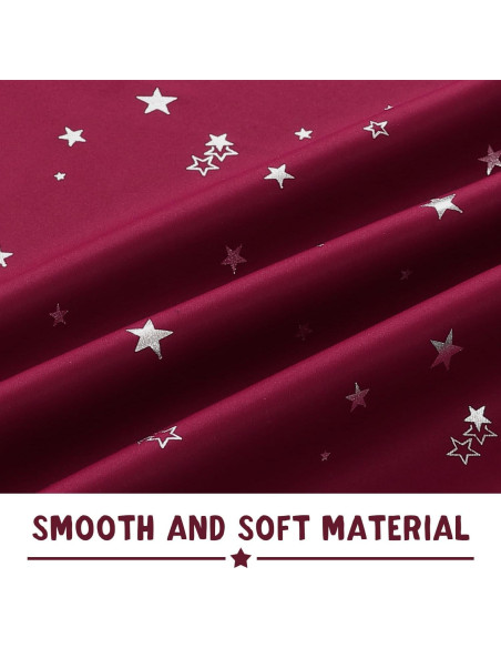 Cortinas Blackout PrinceDeco 2 Paneles 132x213 cm Burdeos