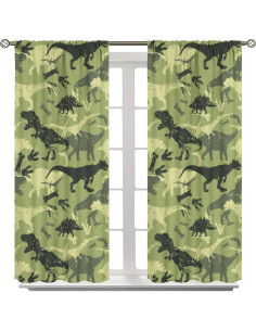 Cortina Opaca Kurtect Dinosaurio 106x114 cm 2 Piezas 2