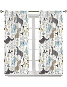 Cortina Opaca Kurtect Dinosaurio 2 Paneles 106x114 cm 2