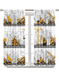 Cortinas Blackout SXXLDNG 2 Paneles Caricatura Niños 53x114 cm 2