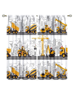 Cortinas de Niños SXXLDNG 2 Paneles Caricatura 53x137 cm