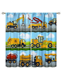 Cortinas de Niños SXXLDNG 2 Paneles 54x53 cm Caricatura