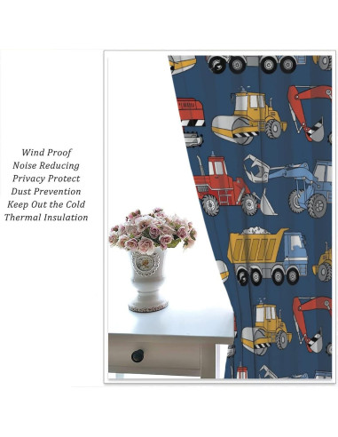 Cortinas de Auto de Dibujos Animados SXXLDNG 2 Paneles 53x135cm