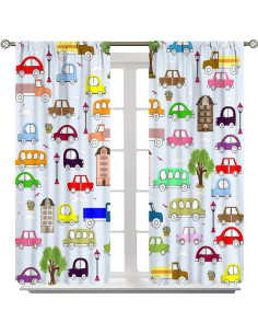 Cortinas de Ventana SXXLDNG 2 Paneles 70x160 cm Opacas 2