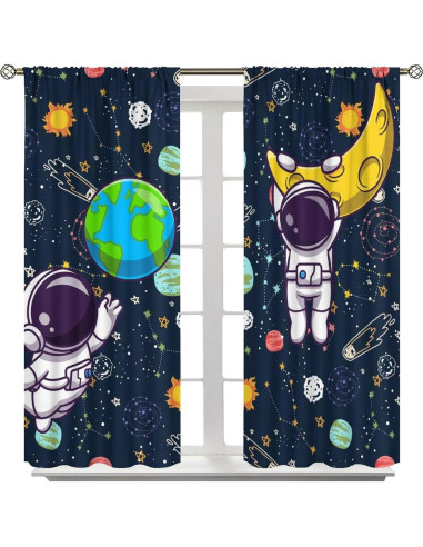 Cortinas Blackout Llylumty Espacio 2 Paneles 53,5x114cm