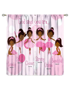 Cortinas Blackout para Niñas SXXLDNG 2 Paneles 42x160 cm