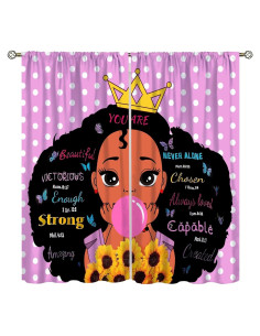 Cortinas Blackout SXXLDNG 2 Paneles 53x114 cm Niñas