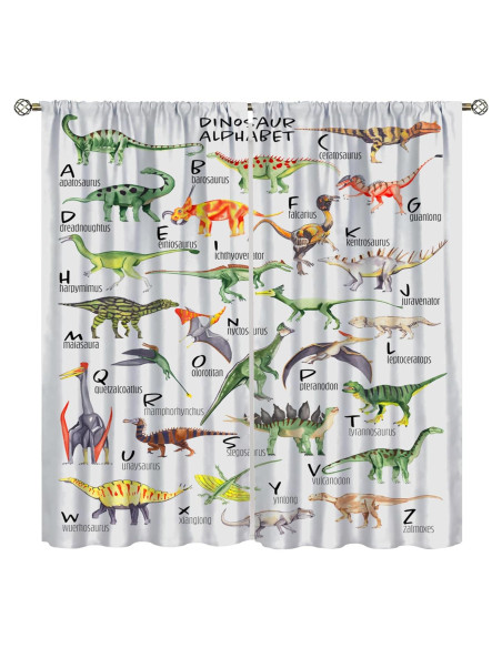 Cortinas de Dinosaurios ShiTingYu 2 Paneles 160x180cm