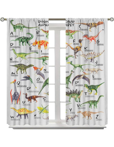 Cortinas de Dinosaurios ShiTingYu 2 Paneles 160x180cm