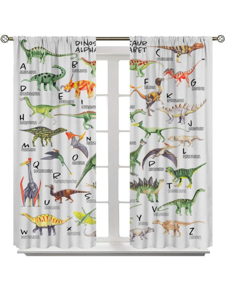 Cortinas de Dinosaurios ShiTingYu 2 Paneles 160x180cm