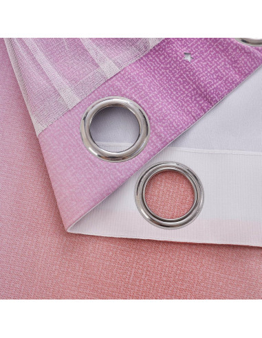 Cortina Opaca Rosa XiDi 52x72 cm con Estrellas