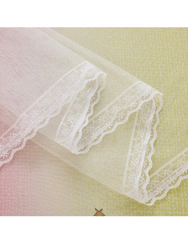 Cortina Opaca Rosa XiDi 52x72 cm con Estrellas