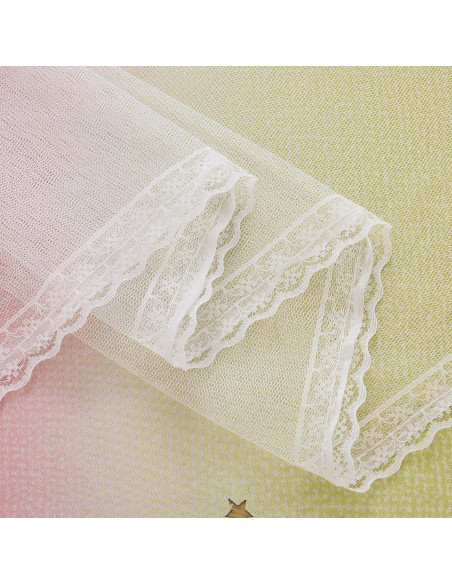 Cortina Opaca Rosa XiDi 52x72 cm con Estrellas