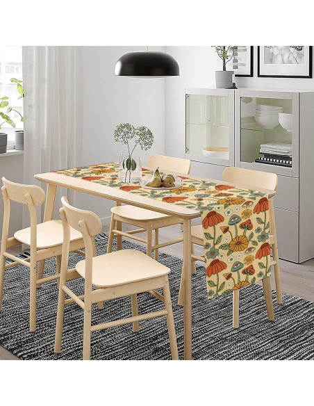 Caminito de Mesa Bohemio ShiTingYu 33x91 cm Naranja Retro