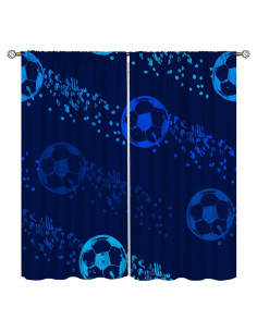 Cortinas Opacas ShiTingYu 2 Paneles 53x114 cm Coloridas